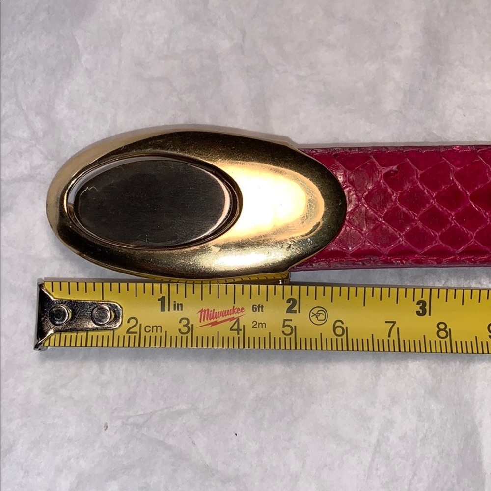 Genuine Snake skin removable buckle sleek classic - Picture 8 of 16